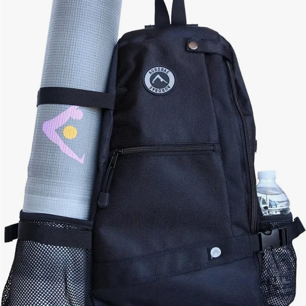 Aurorae yoga bag cross body style in black